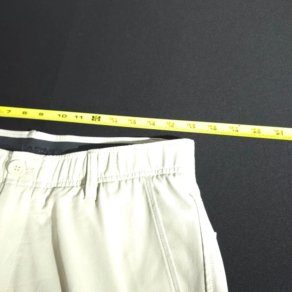 Under Armour Mens Golf Pants 36/32 Beige Lightweight Performances Solid Sports